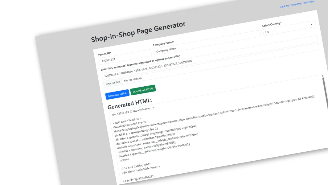 Afbeelding Shop-in-Shop Page Generator