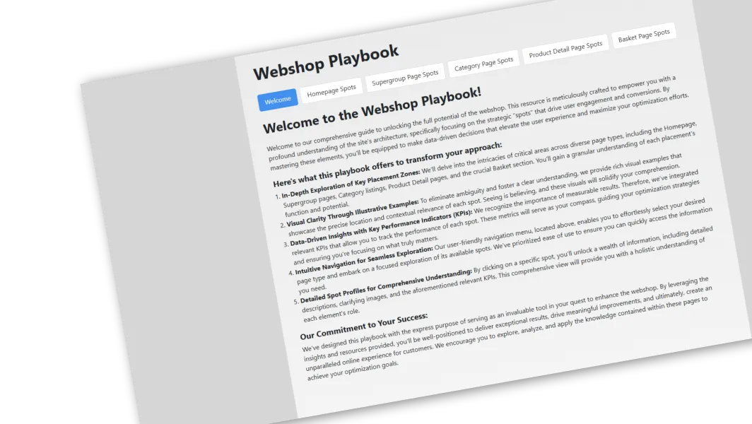 Afbeelding Webshop Playbook